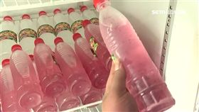 椰水像酒精,胭脂椰,椰子水,粉紅色,酒精,冰鎮