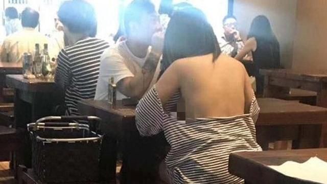 性感露背還噴乳　前方正妹害他熱爆！