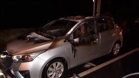 彰化,火燒車,焦屍,芬園鄉（圖／翻攝畫面）