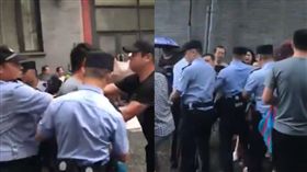 P2P網貸倒閉潮…防「金融難民」 上百警力守銀監會(圖/翻攝自TWITTER)