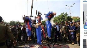 性侵殺害10歲男童！ 葉門3戀童癖公開處死…屍體還被吊起示眾（圖／翻攝自The Sun）