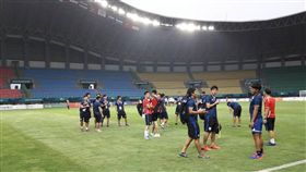 ▲中華男足在印尼備戰亞運首戰。（圖／足球協會提供）