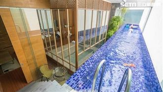 超長泳池！台中度假風汽旅寵物也能住