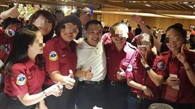 新北市,新北市消防局,板橋,副大隊長,助選,主持人,造勢,翻攝畫面