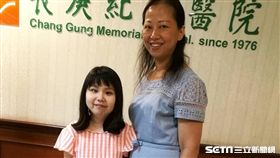 20歲黃小姐（左）罹患小兒原發性關節炎合併虹彩炎，身高僅130公分，因延誤治療不幸造成左眼全盲。（圖／記者楊晴雯）