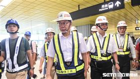 台北市長柯文哲視察傑森環狀線十四張站。（圖／記者林敬旻攝）