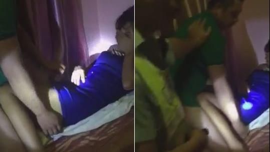買春激戰遇掃黃　男女床上尷尬定格