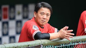 中華職棒明星賽紅隊總教練洪一中。 （圖／記者林敬旻攝）