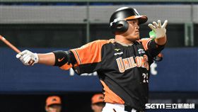 統一獅鄧志偉。 圖／記者林敬旻攝