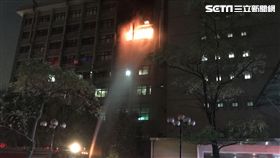 新北,新莊,署北,衛生福利部台北醫院,醫院,安寧病房,火警,火舌,疏散（圖／翻攝畫面）
