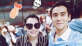 彭于晏,熱戀,許晴,親密照（圖／翻攝自微博）