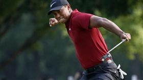 伍茲的「虎嘯」屢屢出在PGA錦標賽的球場上。（圖／美聯社／達志影像）