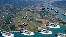 門外漢,P圖,大陸,淡水河,殲滅,防線,侵略,新浪軍事,國防部 圖/翻攝自微博
