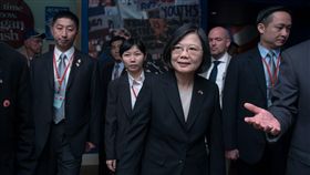 蔡英文總統參訪雷根圖書館。（圖／總統府提供）