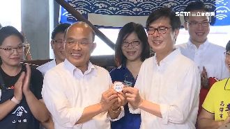 蘇貞昌、陳其邁合體　南北合作拚做事