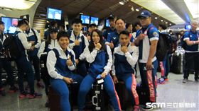 ▲郭婞淳舉重隊出發雅加達亞運前合影。（圖／記者蕭保祥攝）