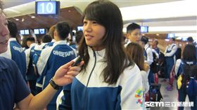 ▲角力正妹選手陳玟陵受訪。（圖／記者蕭保祥攝）