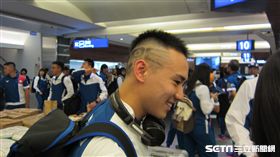 ▲雅加達亞運羽球國手楊博涵頭剃「TPE」字樣。（圖／記者蕭保祥攝）