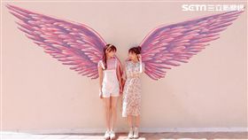 打卡,台北王朝大酒店,天使翅膀牆,粉紅牆,SUNNY CAFE,天使之戀下午茶