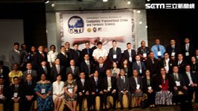 美國在台協會，打擊跨境犯罪及美鈔護照鑑識國際研習營，美國緝毒署，DEA，辦事處，行政院長賴清德（前排中）、法務部長蔡清祥（前排左3）蒞臨致詞。翻攝畫面