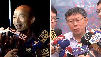 韓國瑜北上爭曝光！支持者掛布條嗆柯