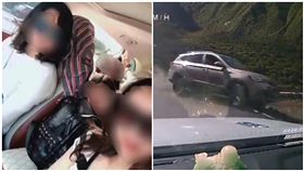 大陸,四川,雅礱江,懸崖,墜江(圖／翻攝自梨視頻)