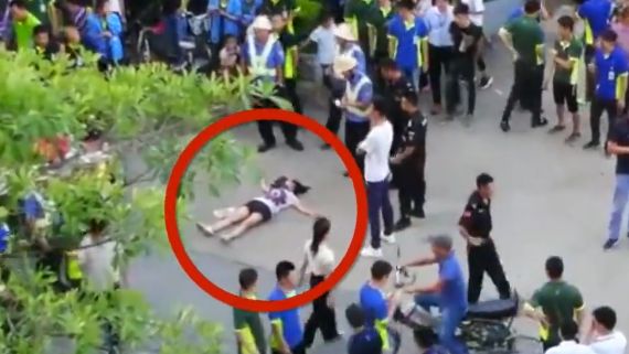 女攤販遭一拳打死？當地政府出面喊冤
