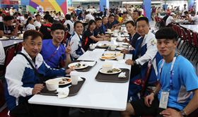 中華代表團進駐選手村。（圖／中華奧會提供）