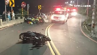 前車違規釀車禍　後車好友「一起撞」