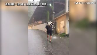 前肢遭夾斷成「袋鼠狗」　他冒雨救回
