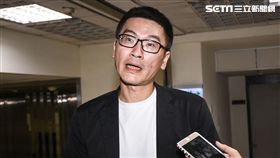 台北市議員梁文傑說明台北市選情。 （圖／記者林敬旻攝）