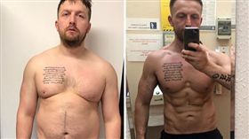 英國,減肥,健身,兒子,新手爸爸(圖/翻攝自Sion Monty IG)