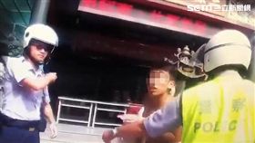 環南市場的孫姓攤商持刀追砍楊姓表哥遭逮，全案訊後依社維法裁罰（翻攝畫面）