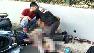 見騎士車禍倒路邊！熱血義消跳車救人