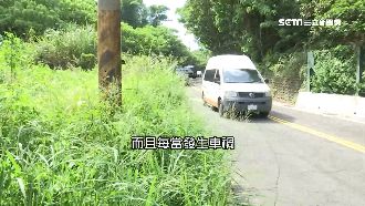 新北青山路壽山路　並稱「死亡彎道」