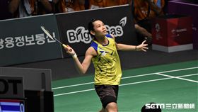 雅加達女子團體賽迎戰泰國，戴資穎出戰依瑟儂。（圖／記者王怡翔攝）