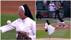 別被和藹外表騙了！修女投出完美曲球　大聯盟球迷都驚呆了
圖／翻攝自ESPN推特