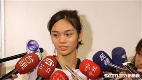▲蘇柏亞奪金後受訪。（圖／記者蕭保祥攝）