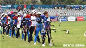 雅加達亞運射箭反曲弓女子排名賽。（圖／記者王怡翔攝）