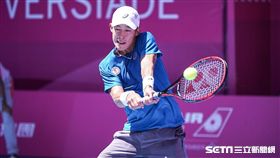 0828世大運網球男子單人中華隊莊吉生 圖／記者林敬旻攝