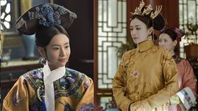 《延禧攻略》富察皇后／秦嵐ＶＳ《如懿傳》富察皇后／董潔。（愛奇藝台灣站提供）