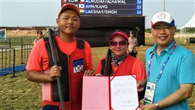 楊昆弼與林怡君（圖／中華奧會提供）