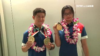 亞運第一金！空氣槍國手光榮返台