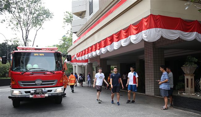 中華隊前線選手村　蘇丹公寓傳火警