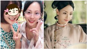 延禧攻略,順嬪,張嘉倪,素顏,菜市場（圖／翻攝自微博）