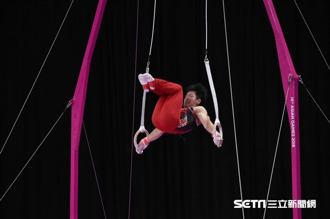 亞運,體操,吊環,陳智郁（圖／記者王怡翔攝影）