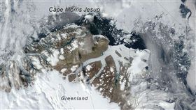 全球暖化,氣候異常,北極,冰層,格陵蘭島　圖／翻攝自翻攝美國冰雪數據中心