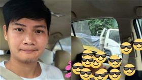  ▲泰國網友搭計程車（圖／翻攝自臉書）