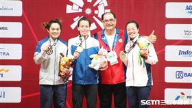 亞運,中華隊,舉重,郭婞淳,林敬能（圖／記者蕭保祥攝影）