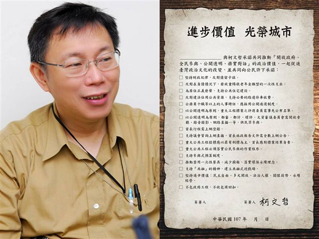 簽署認同卡就是「柯幫派」的入幫儀式